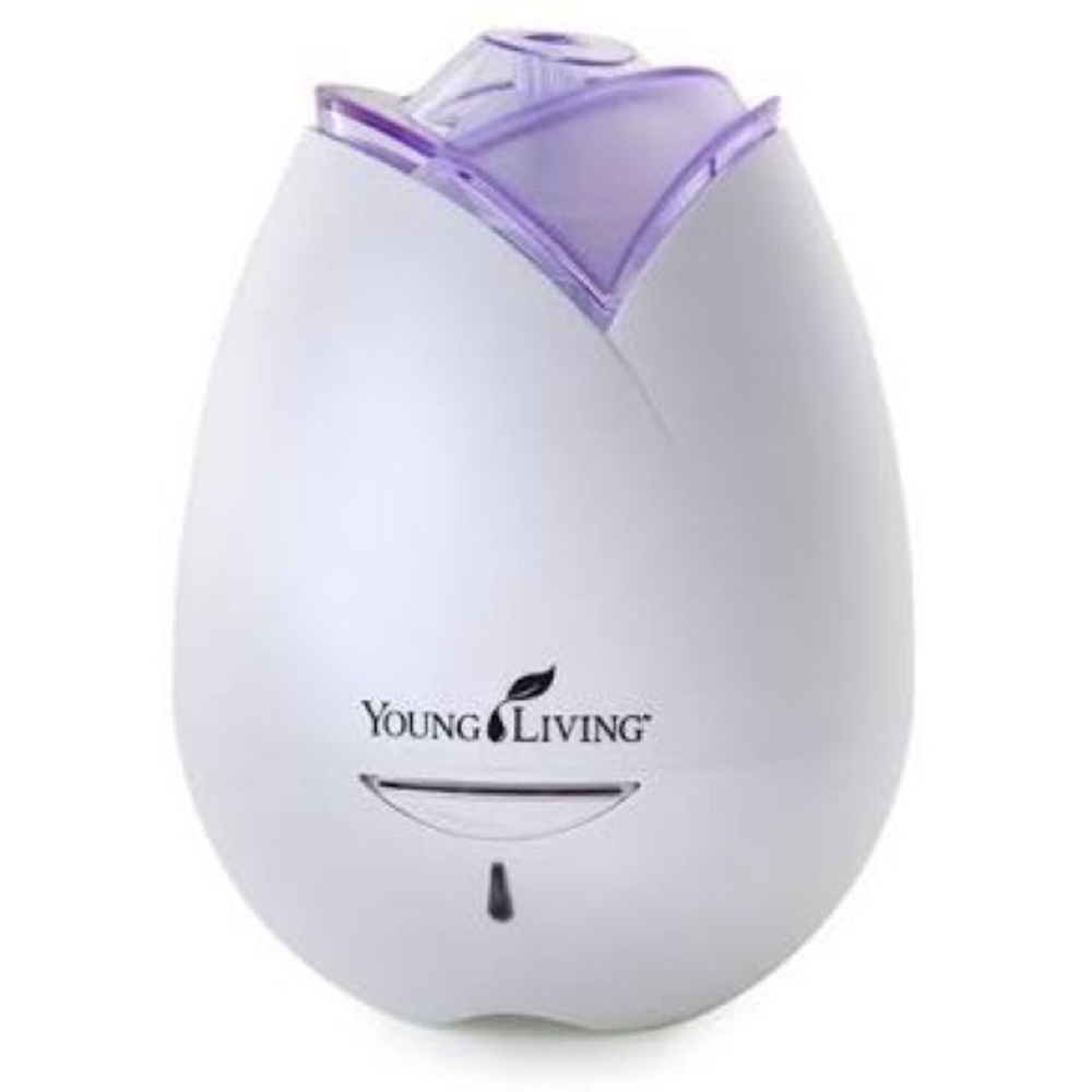 Young Living White and Light Purple Flower Diffuser